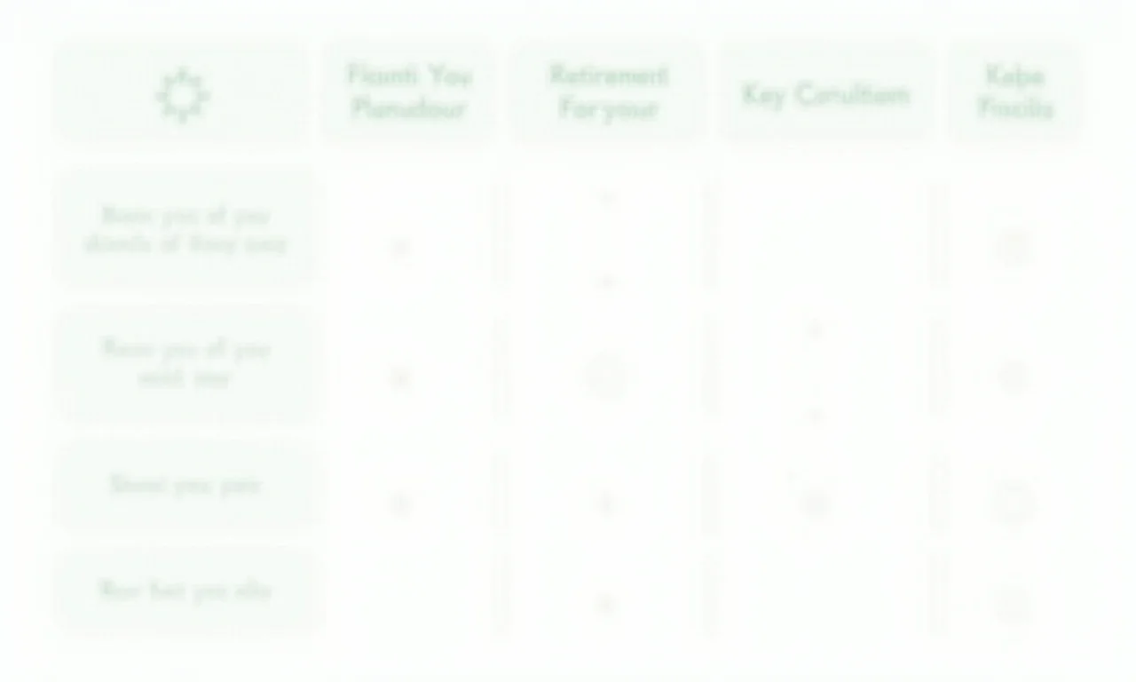 Tabela HTML facilitadora e resumida sobre aposentadoria.