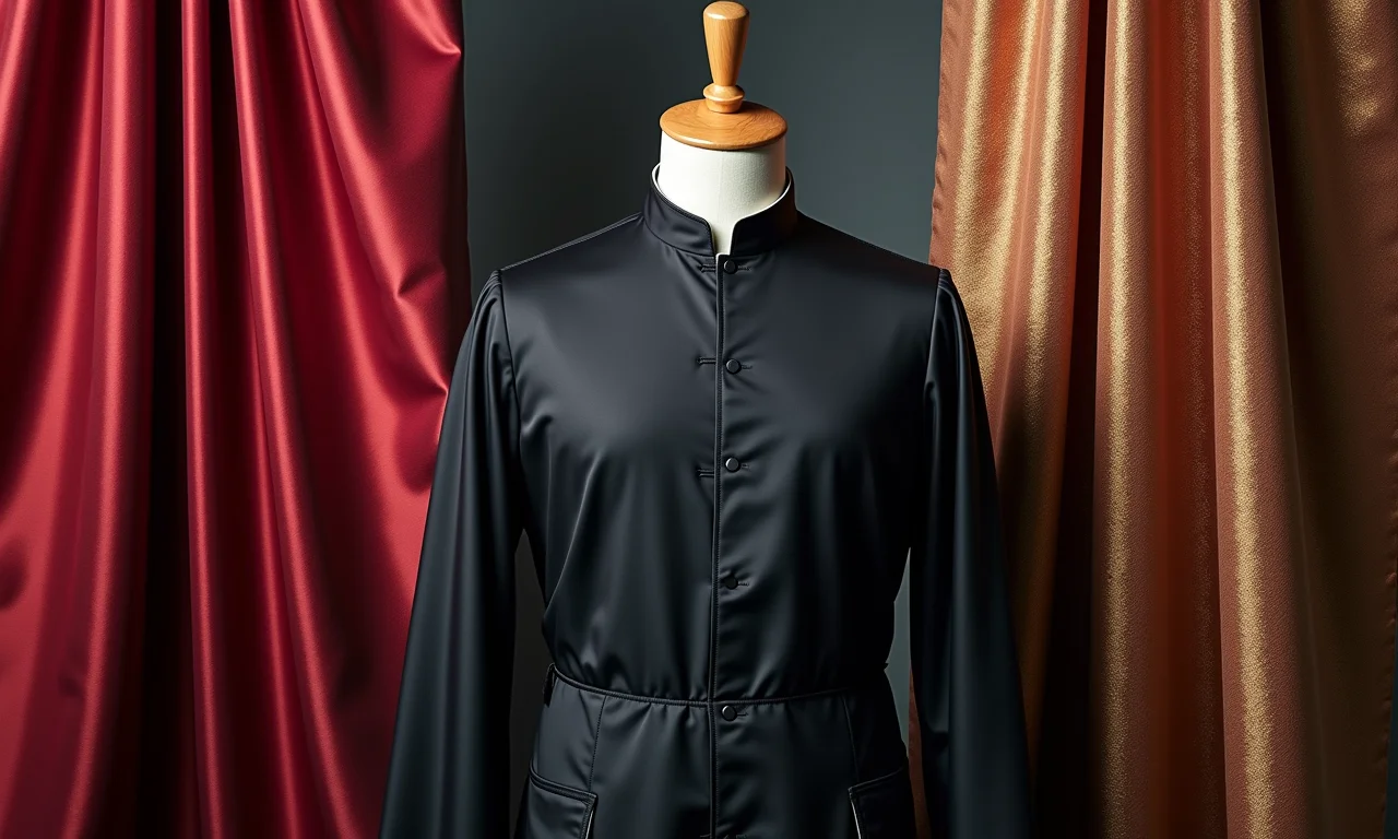 Tecidos alternativos para túnica de padre: veludo, seda e brocado.