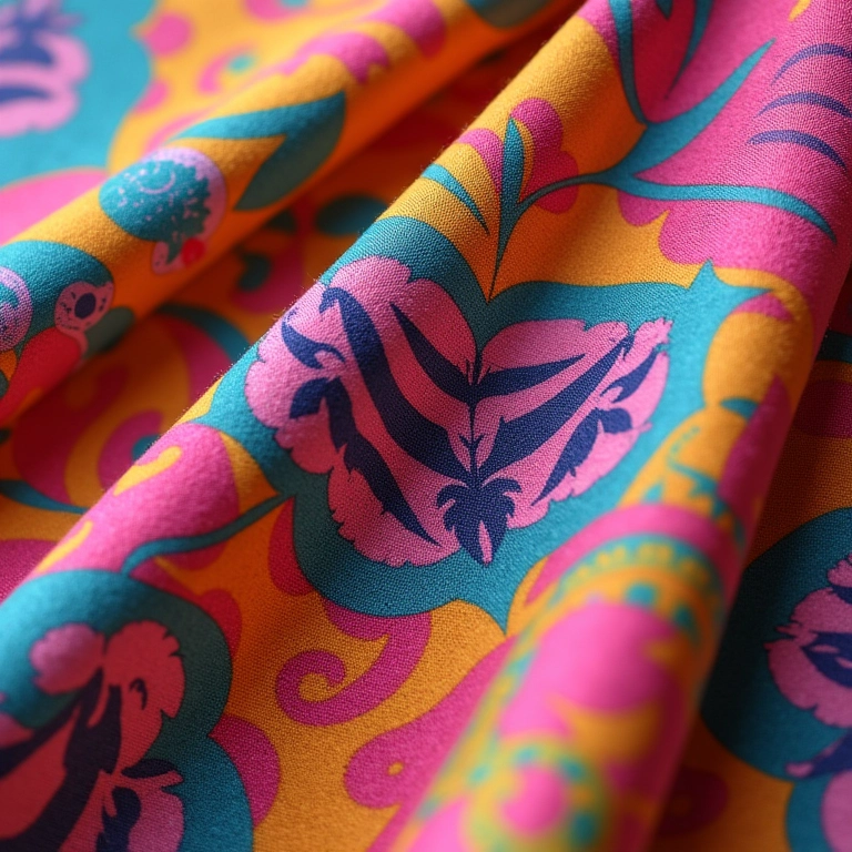 Tecidos estampados da Círculo S/A, cores vibrantes e alta qualidade.