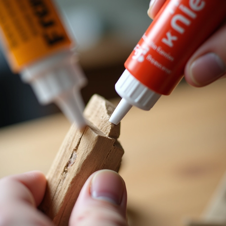 Testando a melhor cola para mini cavalete.