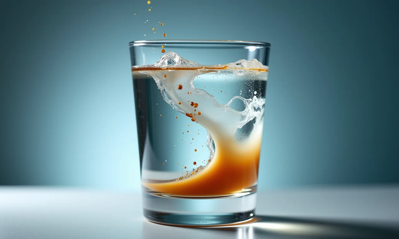 Teste do copo d'água com uma pequena porção de cocada.