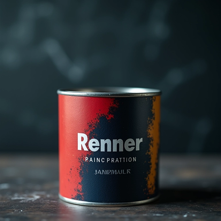 Tinta Renner com fundo de chalkboard.