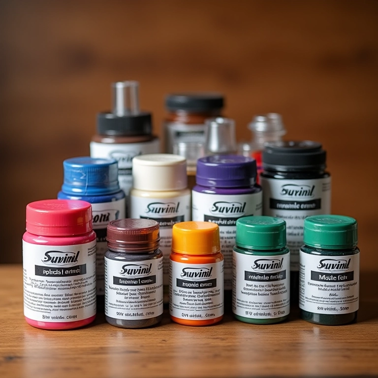 Tintas Esmalte Suvinil em diversas cores vibrantes.