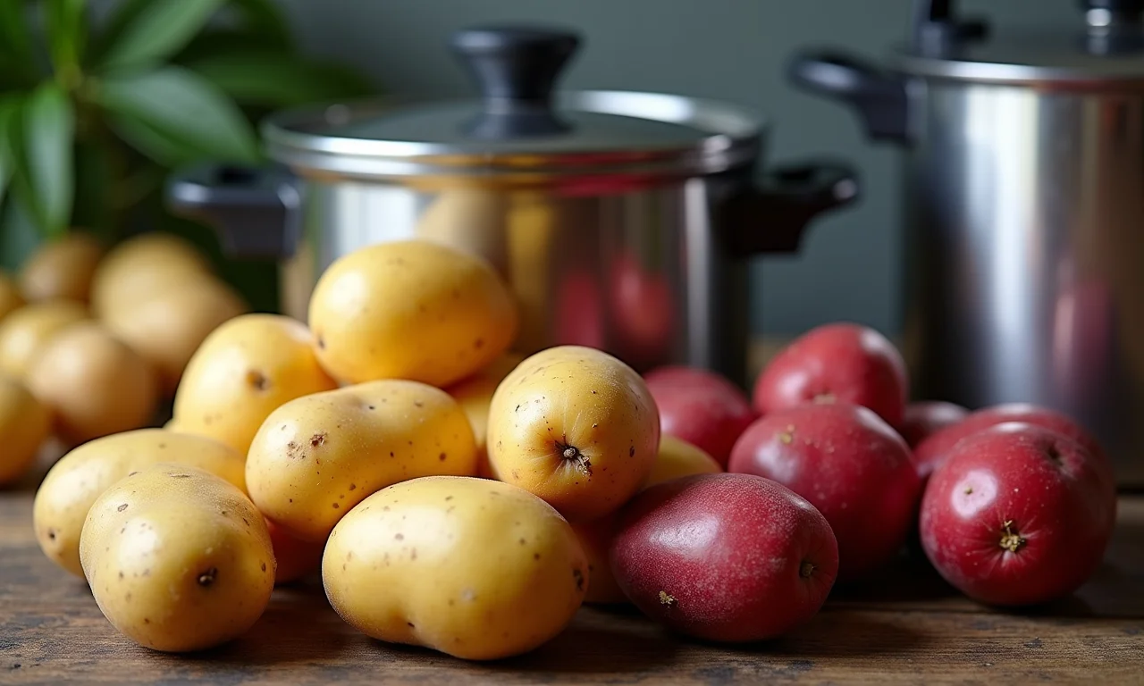 Tipos de batata ideais para frango na panela de pressão.