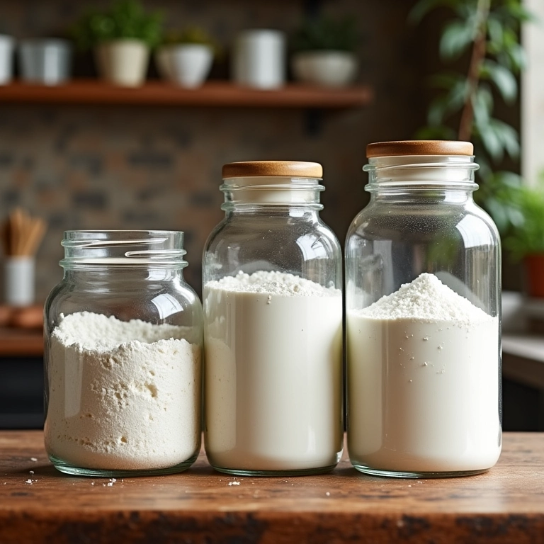 Tipos de farinha para bolo branco.