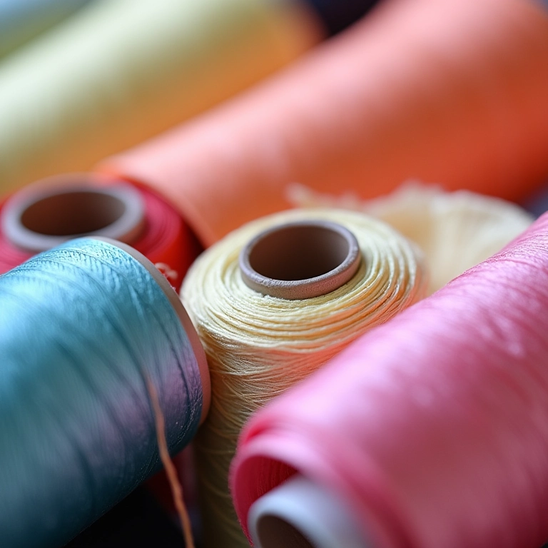 Tipos de linha para colar de pérola.