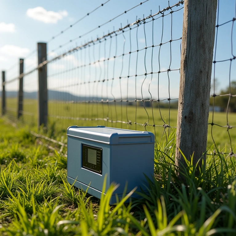 Tipos diferentes de eletrificadores para cerca elétrica.