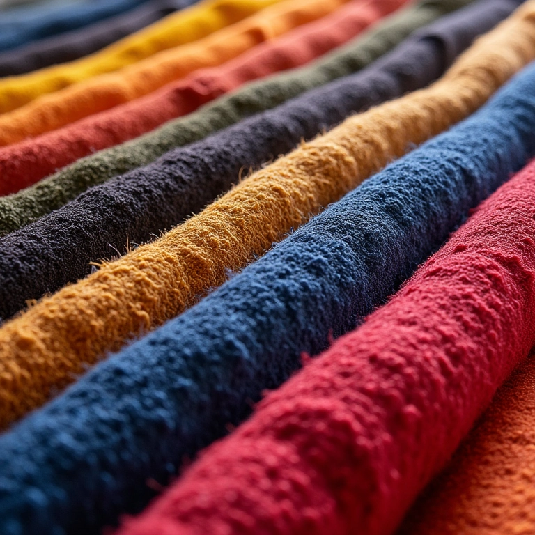 Tipos diferentes de TNT em diversas cores e texturas.