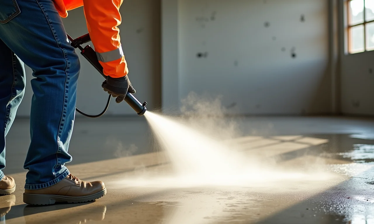 Umidificação do graute para evitar secagem rápida.