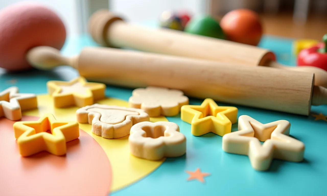 Utensílios divertidos para usar com a massinha de modelar.