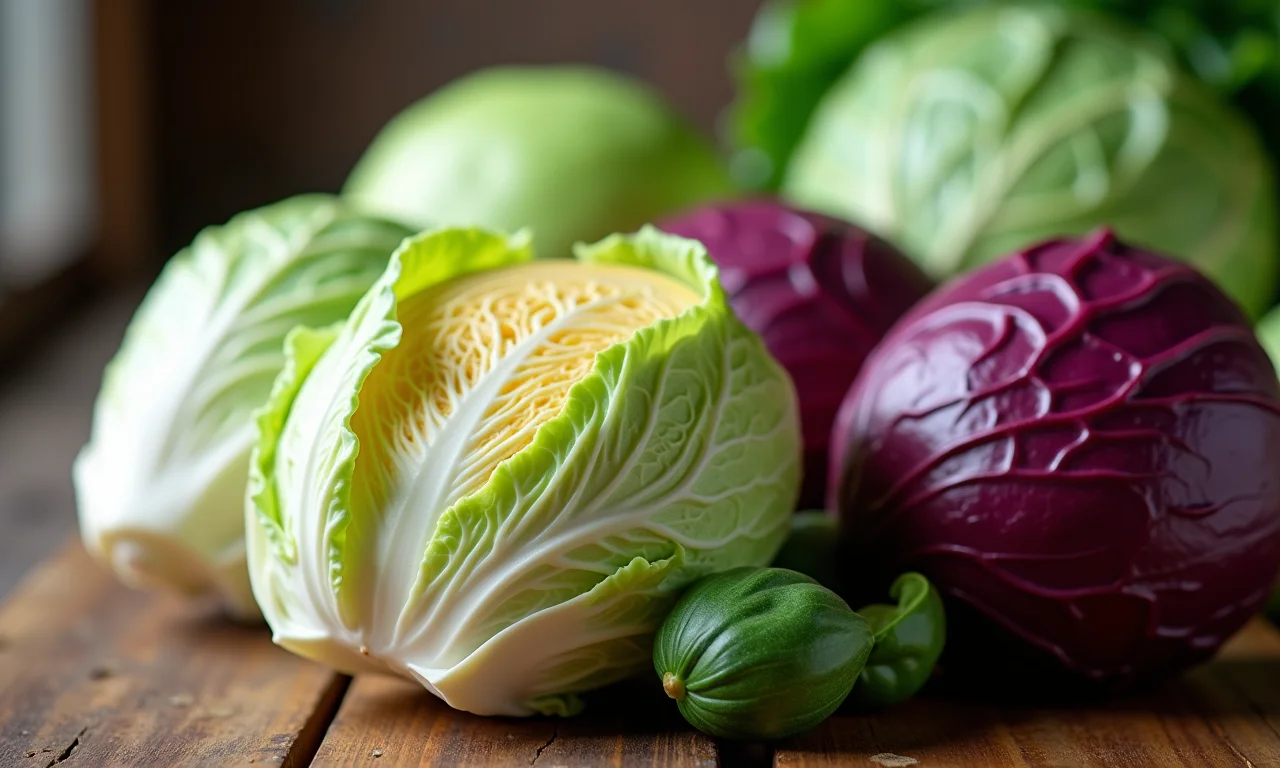 Variedade de repolhos para fazer chucrute.