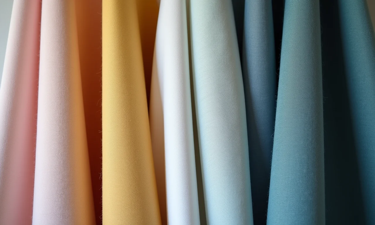 Vários tipos de tecido: algodão, linho, veludo.