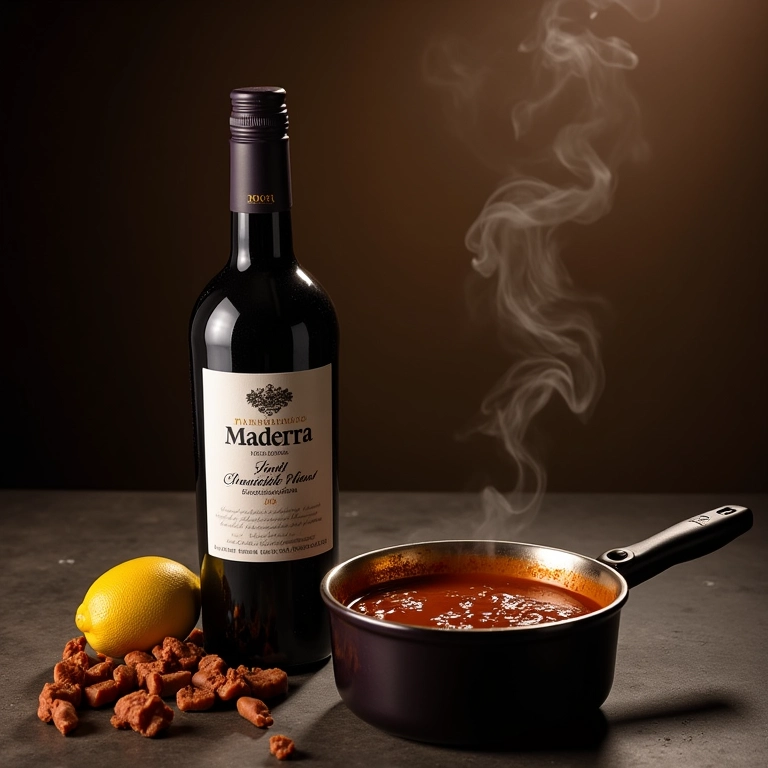 Vinho Madeira, o toque especial do molho.