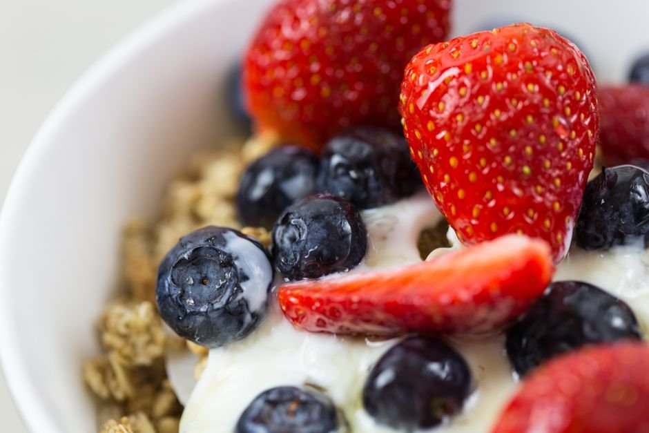 Iogurte com frutas